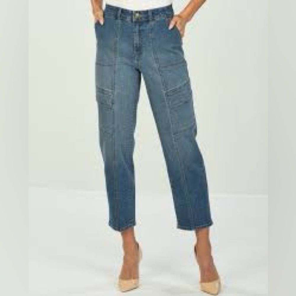 D. Jeans Women's Cargo Ankle & Cropped Jeans - Blue